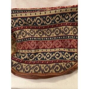 Vintage Old Cotton Carpetbagger Bag. Stunning In Good Condition.